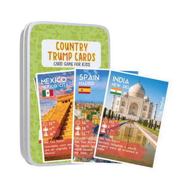 Country Trump Cards Game (Age 5-12)