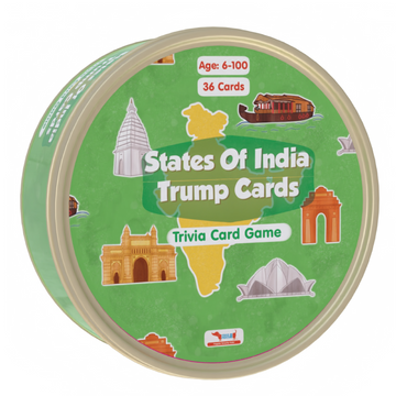 CocoMoco Kids States of India Trump Cards Game for Kids