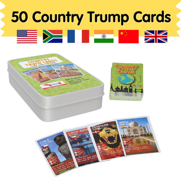 Country Trump Cards Game (Age 5-12)