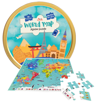 My First World Map Puzzle (Age 3-7)